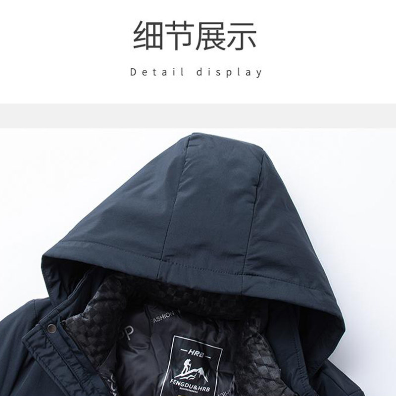 罗蒙可卸内胆加厚男士棉服冬季外套2024新款休闲防风保暖棉衣冬款