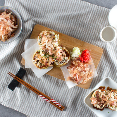 买4送1日本进口木鱼花鲣鱼柴鱼片柴鱼花章鱼小丸子材料味增汤 虎窝淘