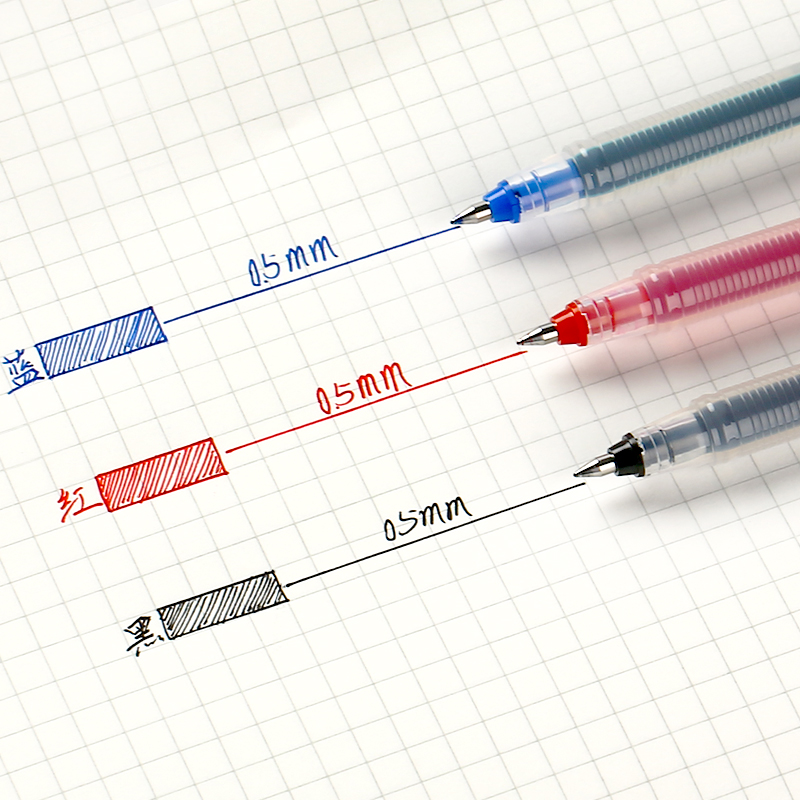 日本PILOT百乐SG中性笔组合顺滑速干大容量学生考试黑色水笔套装BL-SG-5办公耐用水性子弹头签字笔0.5mm黑红 - 图1