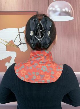 2026秋冬新款时尚德绒护颈围脖女