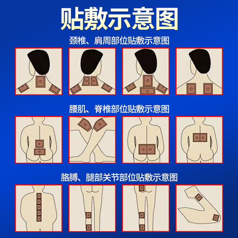 云南白药 泰邦 磁疗巴布贴 4贴盒装*3件 天猫优惠券折后￥9.9包邮 2款可选