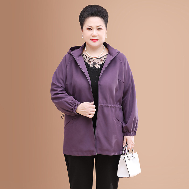 老太太秋装外套简约洋气2020开衫 优爱菲中老年女装