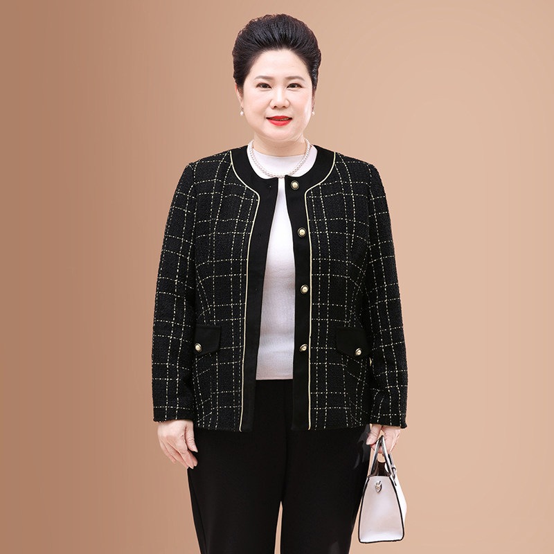 2022新款胖妈妈秋冬外套洋气斤棉服 优爱菲中老年女装