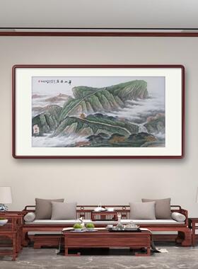手绘华山客厅装饰画招财字画