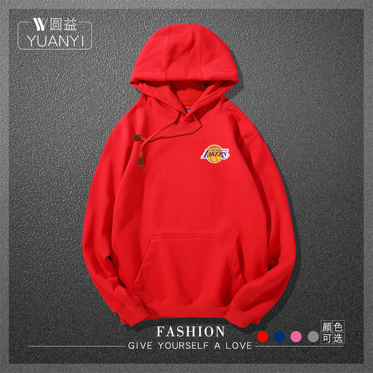 nba定制湖人队雄鹿公牛情侣卫衣 圆益卫衣