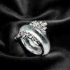 Yangzi Jewelry Unbounded Ring Laokeng Glass Design Jade High-end Ring 9.8