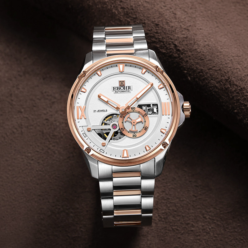 EBOHR依波表官方正品防水镂空自动机械表手表男5107