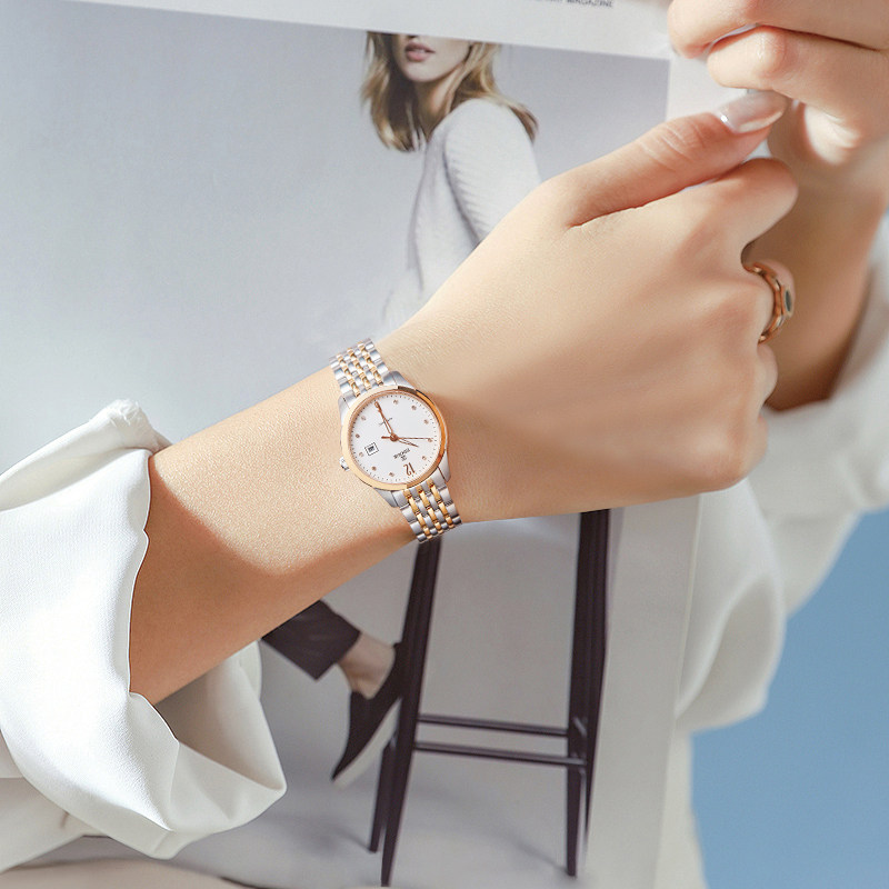 依波表正品全自动小巧小表盘机械表 依波国产腕表