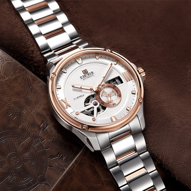 EBOHR依波表官方正品防水镂空自动机械表手表男5107