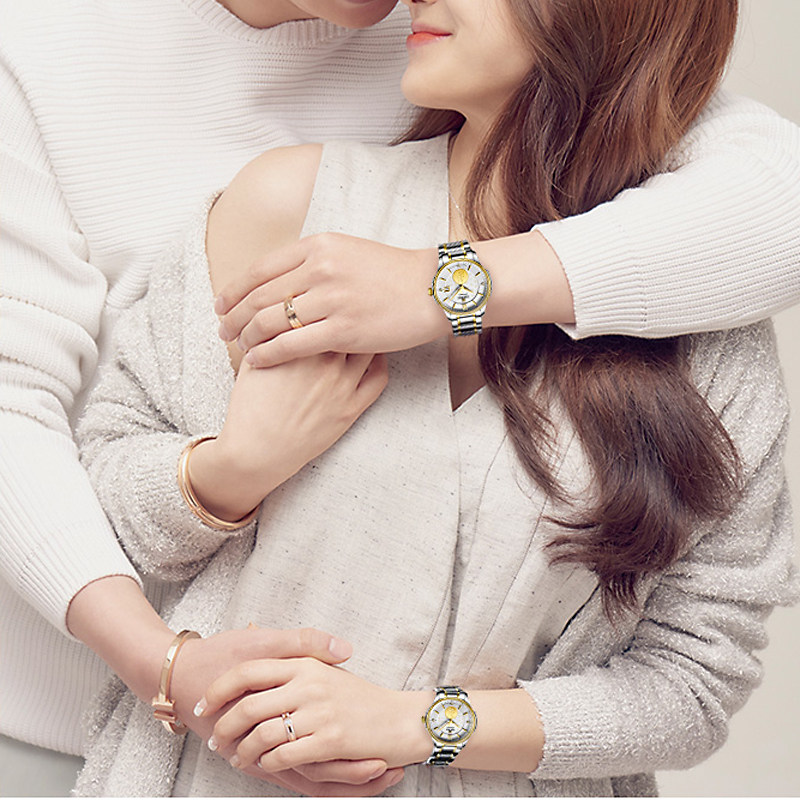 【专柜同款】EBOHR依波表官方正品24K金福字自动机械表情侣表1888