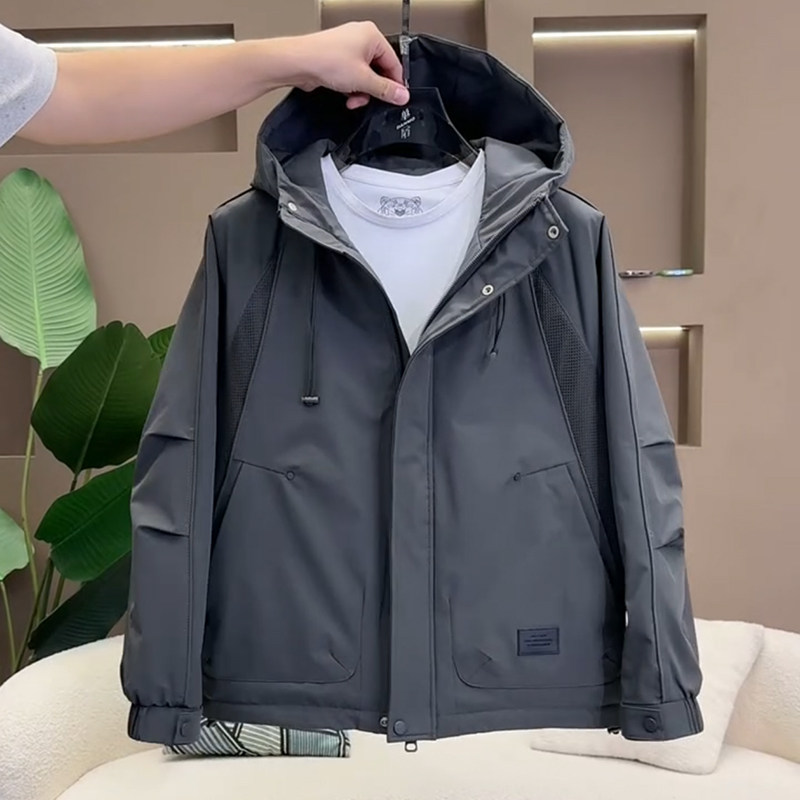 棉服男款冬季高级感连帽冲锋衣外套新款潮牌帅气防风保暖二棉夹克,淘宝优惠券,粉丝福利购,淘宝优惠卷