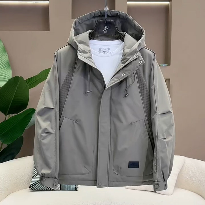 棉服男款冬季高级感连帽冲锋衣外套新款潮牌帅气防风保暖二棉夹克,淘宝优惠券,粉丝福利购,淘宝优惠卷