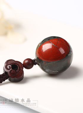 诗情男女士龙血石鸡血石项坠项链