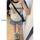 ໂສ້ງຂາສັ້ນ denim ຫຼຸດນໍ້າໜັກທີ່ສຸດ, ເປັນສິ້ນສຳລັບຂາໜາ!