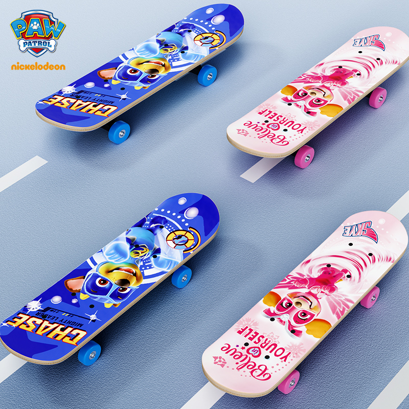 汪汪队儿童滑板男孩女生双翘板2-4-6岁初学者宝宝玩具四轮滑板车 - 图3
