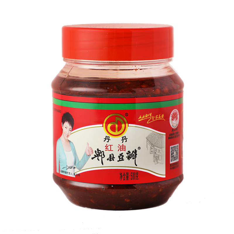 丹丹红油郫县豆瓣酱500g香辣四川特产辣椒酱炒菜专用川菜调料