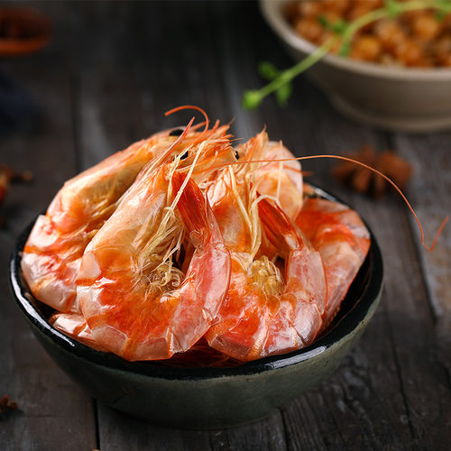 渔食客 即食烤虾干250g活虾炭烤对虾干无盐海鲜干货干虾休闲零食 - 图2