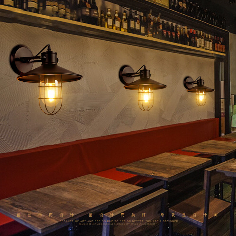 美式复古工业风餐厅酒吧过道怀旧loft创意个性铁艺水管装饰墙壁灯,淘宝优惠券,粉丝福利购,淘宝优惠卷