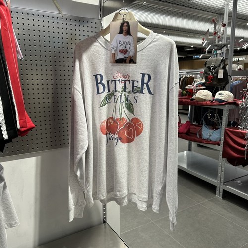 不退换全韩百货BITTERCELLS韩国代购25秋休闲T恤 B256TS03 5I13 - 图1