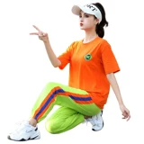 Летний хлопковый комплект, танцующий спортивный костюм