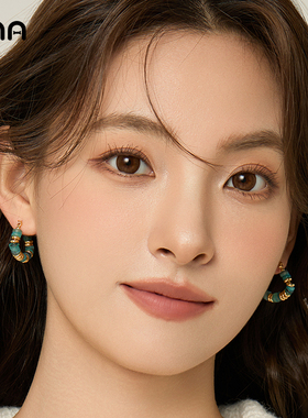 ona美拉德串珠小众设计耳环女
