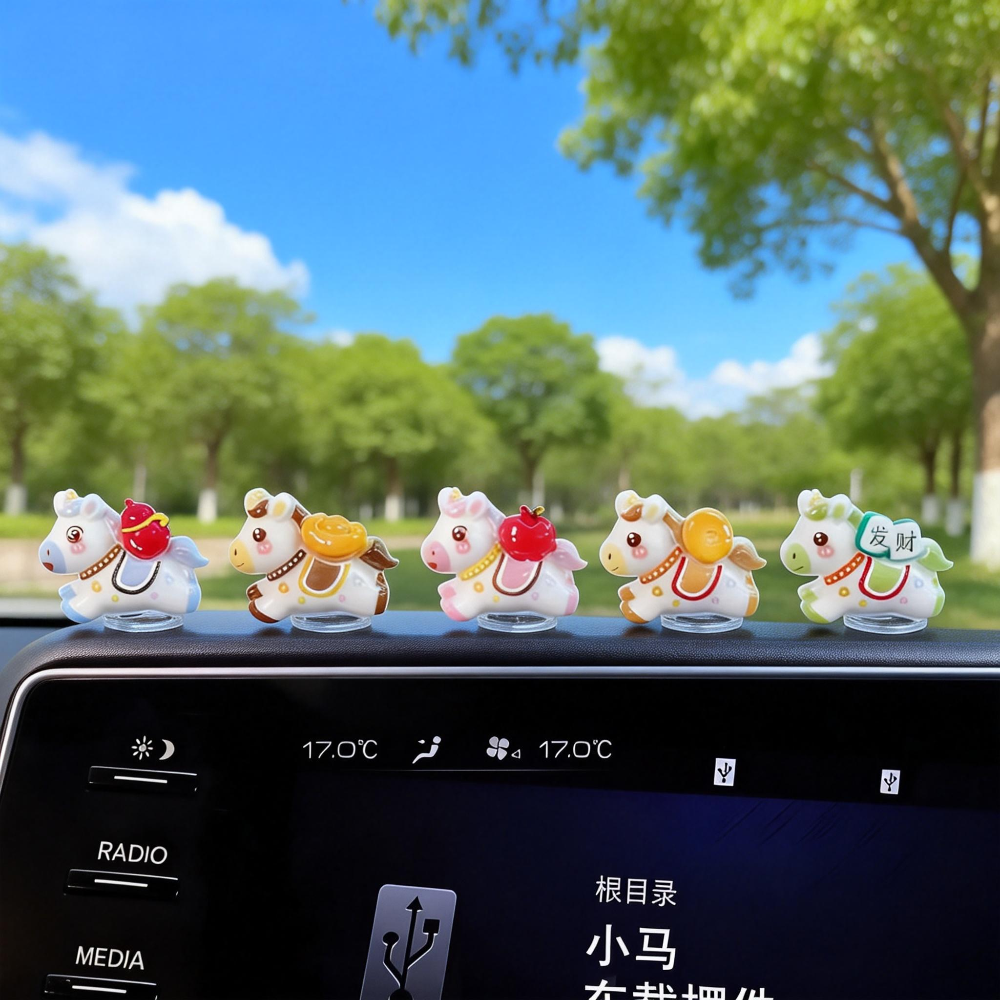 2026新款车载马上有钱汽车小摆件发财暴富小马汽车内中控台装饰品,淘宝优惠券,粉丝福利购,淘宝优惠卷