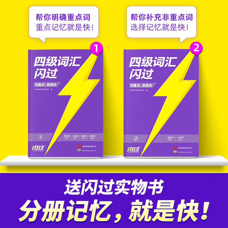 【备考6月】四级词汇闪过2024巨微英语四六级词汇闪过乱序版词根词缀联想记忆法核心高频词四级单词默写本大学cet4级考试真题书 - 图2