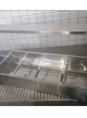 餐饮专用玻璃罩展示柜鲜肉食堂蛋糕小吃店凉皮蒸菜定做玻璃柜菜品