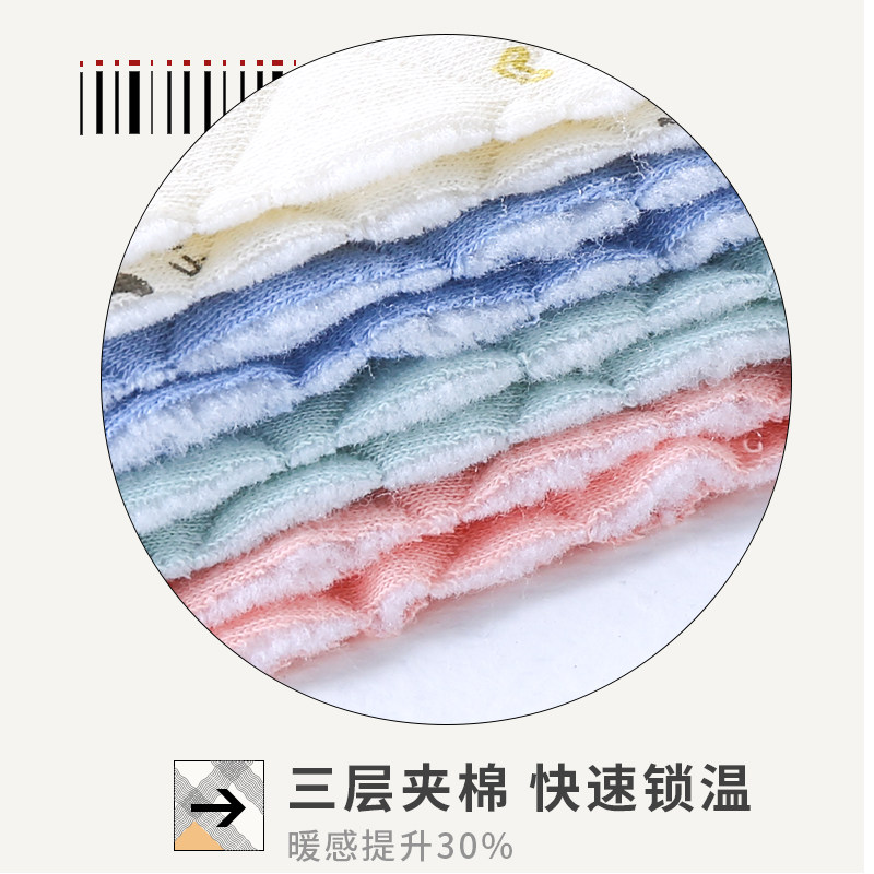 男童保暖内衣套装夹棉加厚纯棉秋衣 classicteddy英顺内衣套装