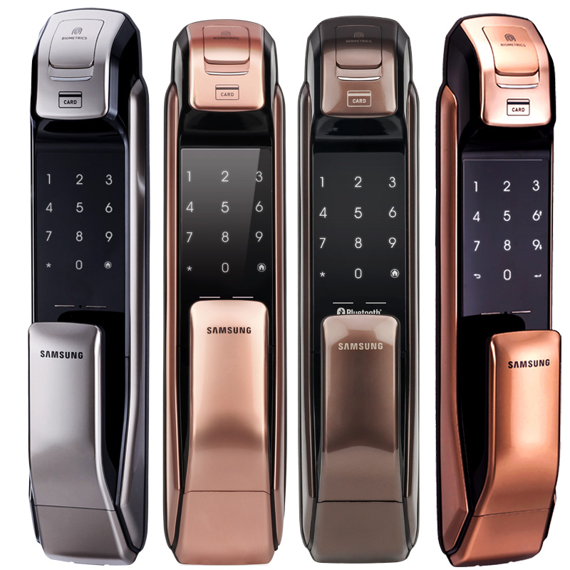 samsung三星卓凡店专业十五年三星P718全自动家用智能锁指纹锁密码锁电子锁指纹锁家用防盗门锁3