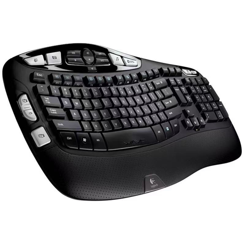 Logitech/罗技 K350/WAVE人体工学舒适USB薄膜无线办公商务键盘 - 图3