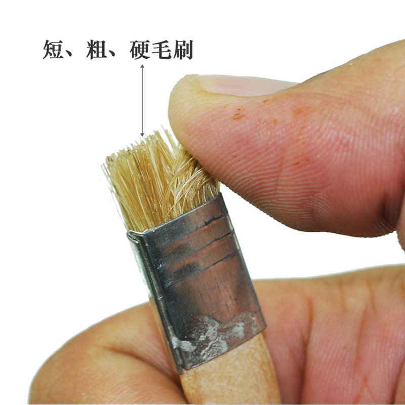 电子焊接工具 手机主板维修焊盘清洁刷 硬毛刷硬刷子焊油清洗毛刷 - 图0