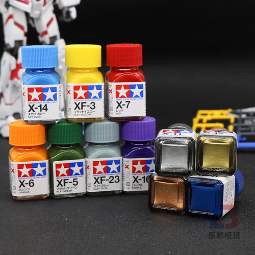 田宫珐琅漆光泽X/哑光XF 军事高达模型手办上色涂装渗线油漆 1-24 - 图2