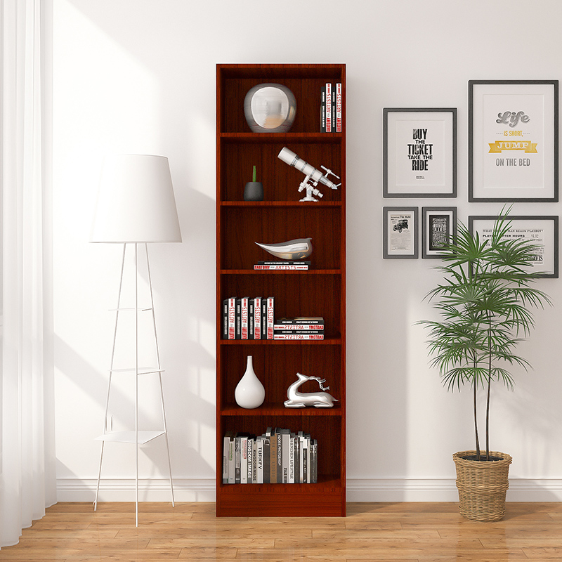 定制置物架带门木简易储物柜学生办公落地柜卧室书架家用书柜定做