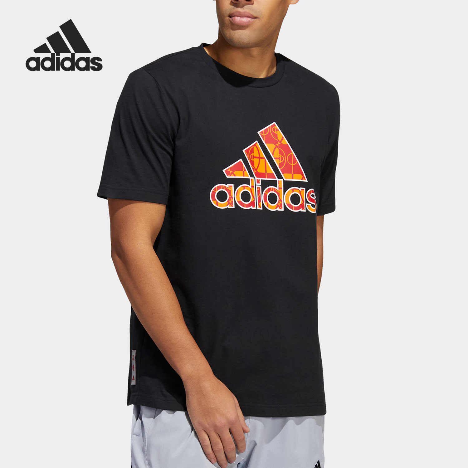 Adidas/阿迪达斯官方正品2022新年款CNY运动男子短袖T恤HD7928-图3