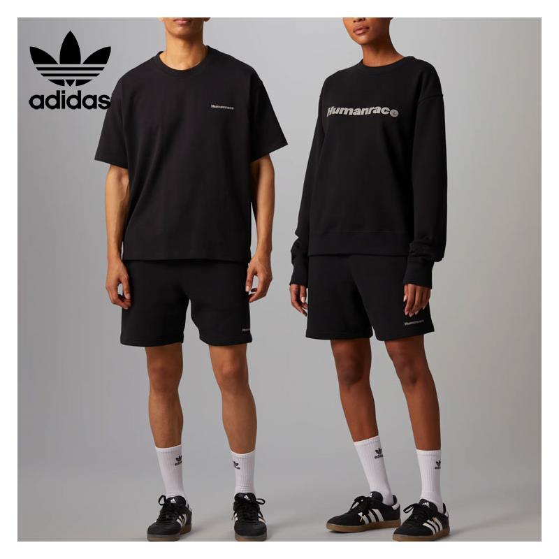 Adidas阿迪达斯三叶草男女裤Pharrell Williams短裤HJ7065-图0