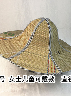 折叠草帽男款防晒斗笠户外可折叠遮阳太阳帽钓鱼农民钓鱼大檐割草
