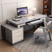 Solid wood computer desk desktop desk bookcase integrated modern simple bedroom junior high school students home office writing desk