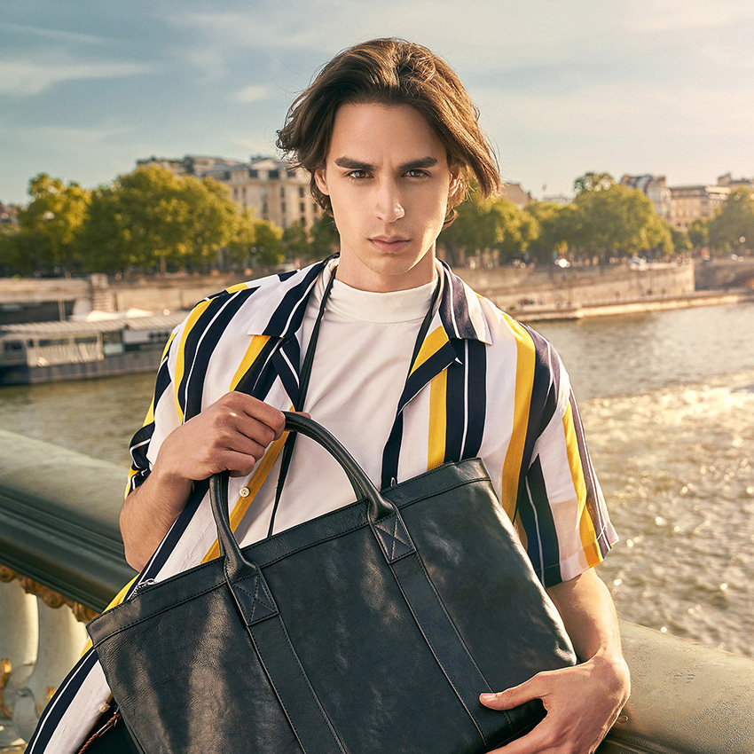 bfs手提包真皮旅行男士休闲公文包 bfs男士包袋