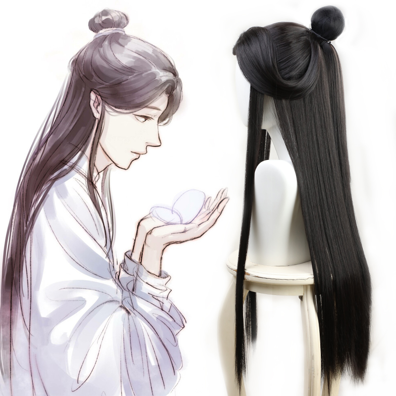 天官赐福太子悦神谢怜cos假发花嫁花城cosplay假毛古风古装头冠-图0