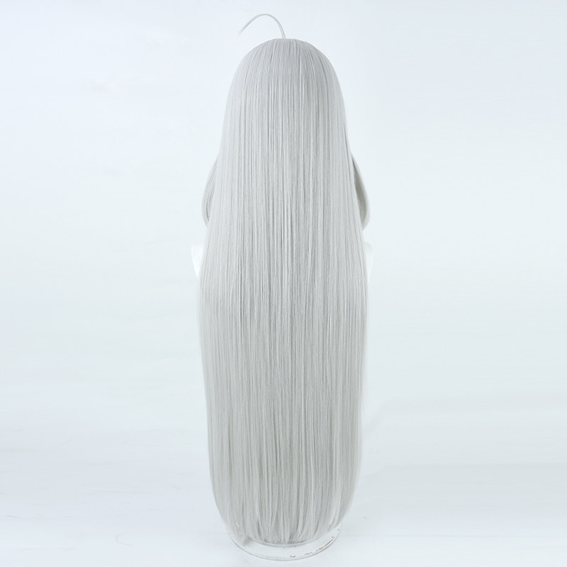【青阁】王者荣耀皮肤西施游龙青影cos假发银白色长直发仿真头