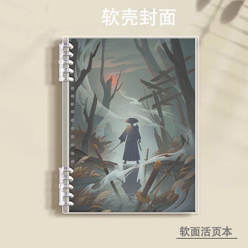 火影忍者笔记本A5软面活扣胶套日记本/网格本/ 英语本/空白本