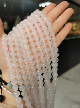 天然玛瑙红黄绿白色玉髓手串