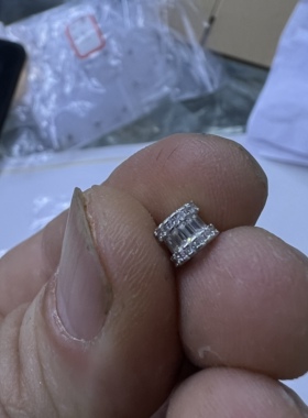 纯银s925隔片饰品装饰筒形隔珠球