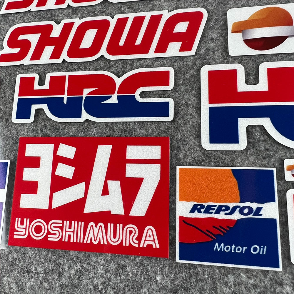 适用于本田HONDA翅膀摩托车反光贴纸改装HRC/CBR贴花NS/NX/RX125 - 图1