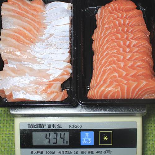 挪威冰纯鲜三文鱼中段头骨生鱼片大西洋鲑鱼净肉宝宝辅食鱼生寿司-图2