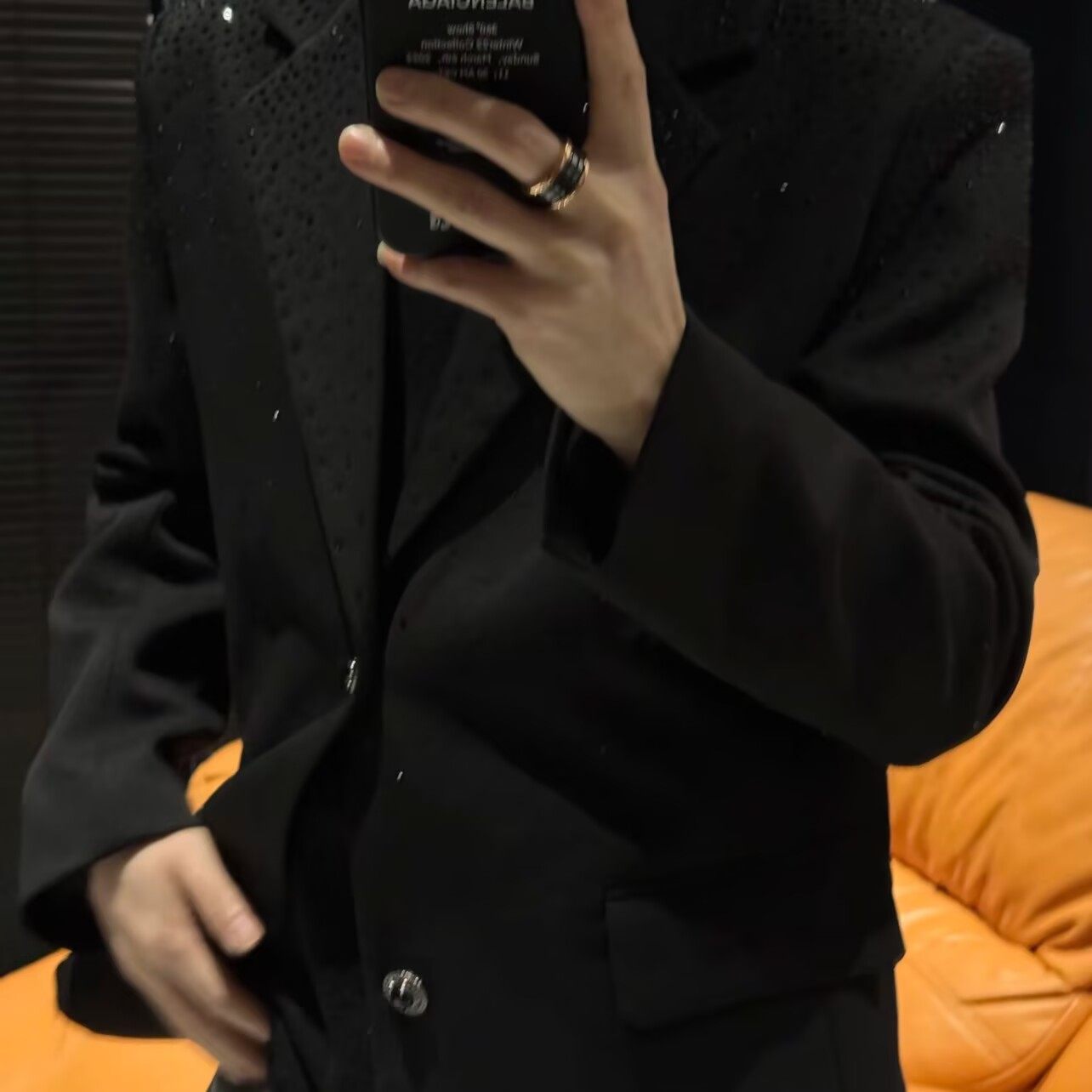 高级感烫钻西服男宽松个性单西秋冬季新款个性时尚休闲西装外套潮,淘宝优惠券,粉丝福利购,淘宝优惠卷