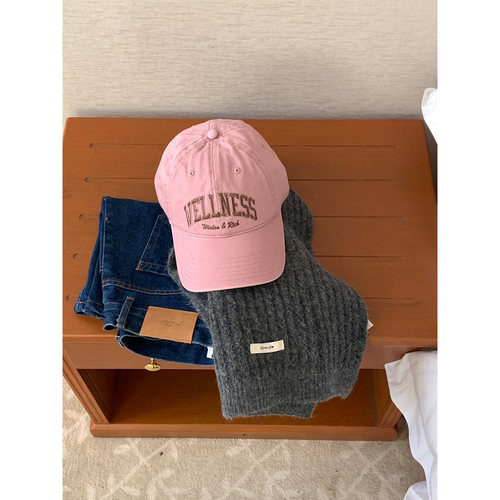 芝士商店~韩系粉色鸭舌帽女夏季显脸小防晒帽子大帽檐遮阳棒球帽 - 图0