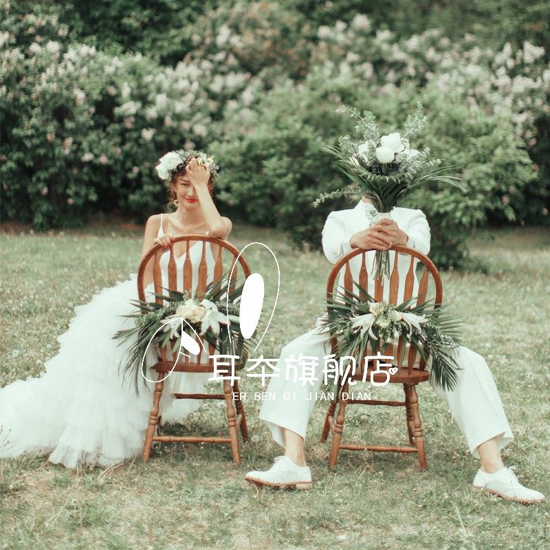 耳夲新款影楼主题婚纱旅拍公主裙 耳夲婚纱