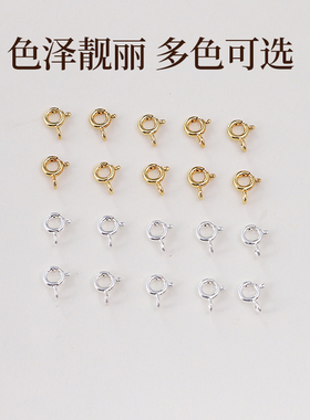 铜镀18k金色扣头收尾扣配件